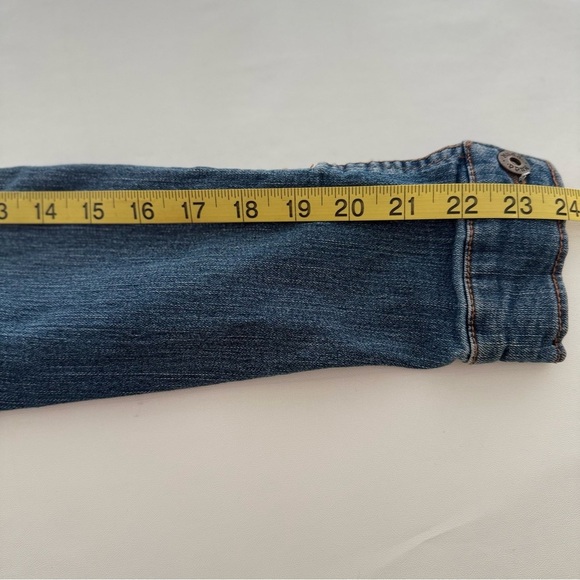 Mudd Women’s Blue Denim Jean Jacket Size M Medium Button Front Casual Classic - Picture 6 of 10